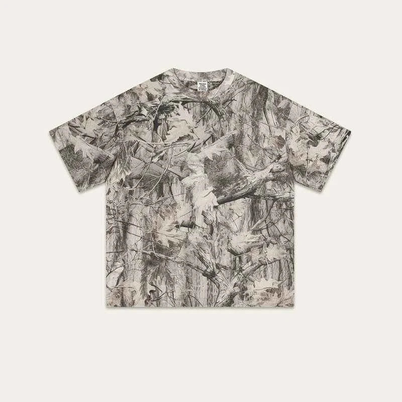 Men's oversized camo t-shirt woodland print