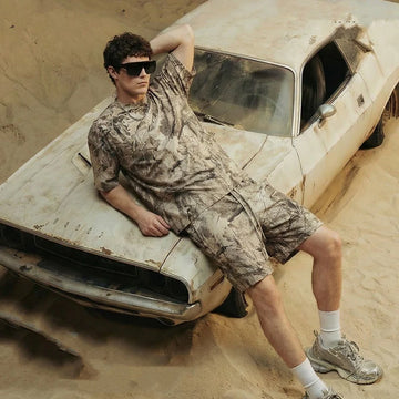 HMYORA Men's Realtree Camo Oversized T-Shirt